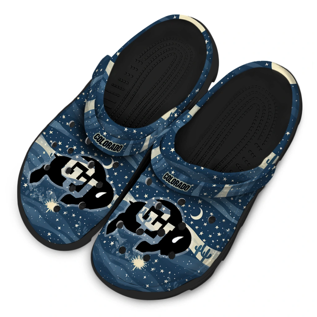 colorado buffaloes night cactus clogs latest model colorado buffaloes night cactus clogs latest model