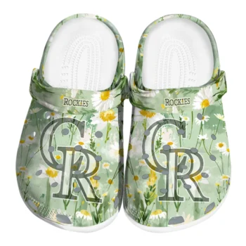 colorado rockies daisy cluster clogs best selling