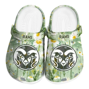 colorado state rams daisy cluster clogs best selling