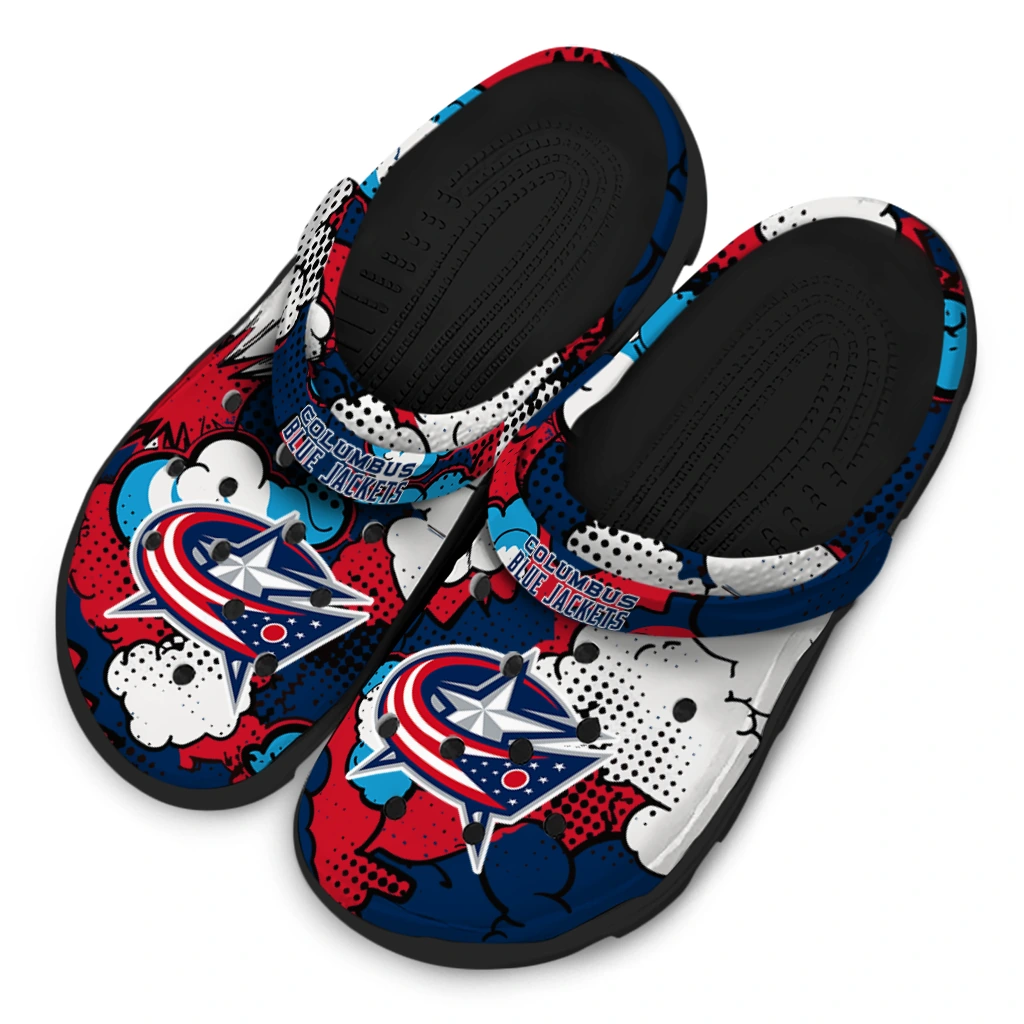 columbus blue jackets cloud splash clogs latest model columbus blue jackets cloud splash clogs latest model