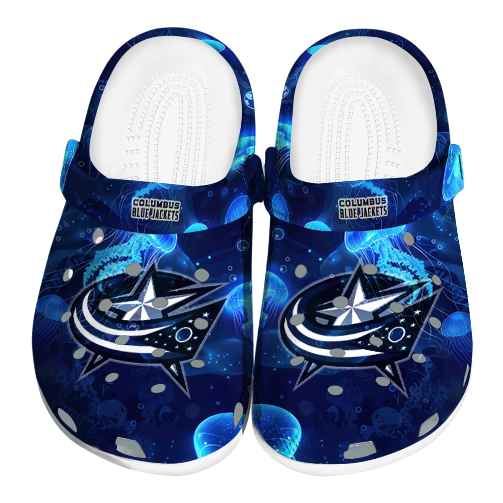 columbus blue jackets jellyfish ocean clogs best selling columbus blue jackets jellyfish ocean clogs best selling
