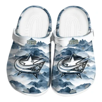 columbus blue jackets mountain peaks clogs best selling