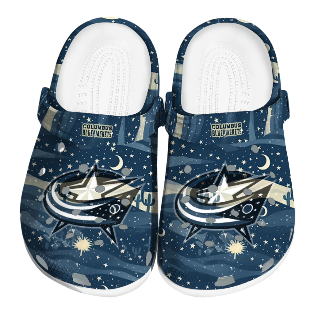 columbus blue jackets night cactus clogs best selling columbus blue jackets night cactus clogs best selling