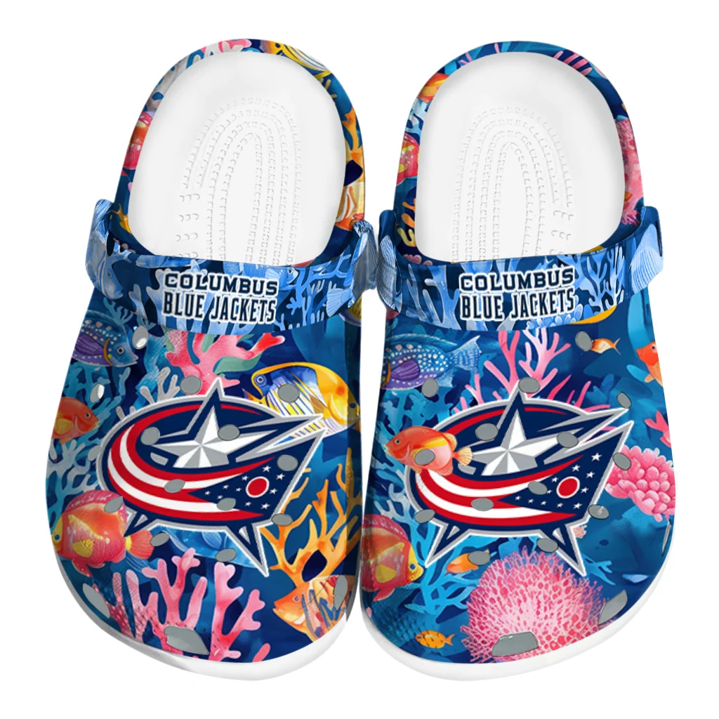 columbus blue jackets ocean wonders clogs best selling columbus blue jackets ocean wonders clogs best selling
