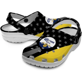 corona beer cap centered black yellow clogs high quality hey clogs