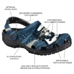 creighton bluejays night cactus clogs best selling