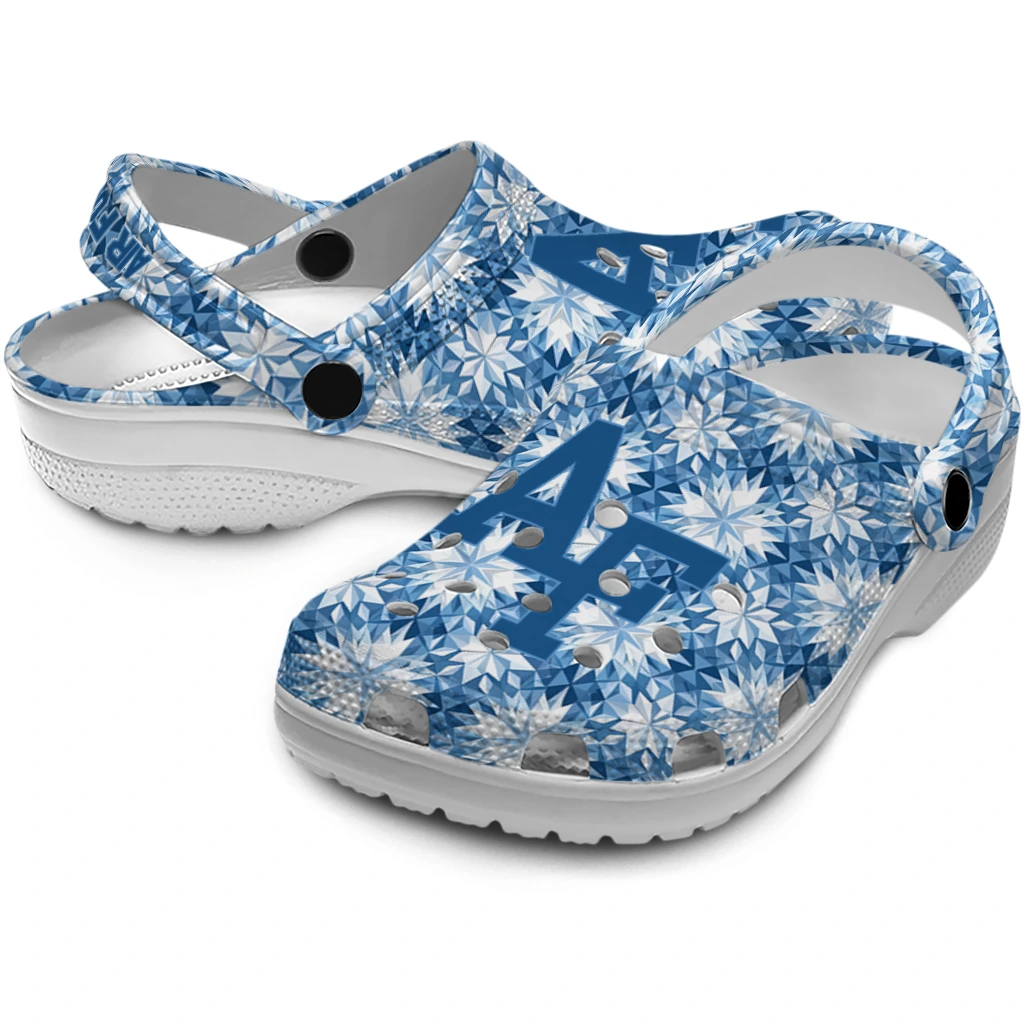 custom air force falcons snowflake mosaic clogs high quality custom air force falcons snowflake mosaic clogs high quality