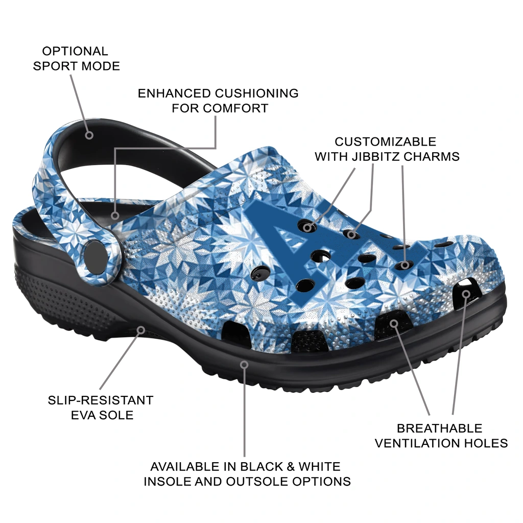 custom air force falcons snowflake mosaic clogs new arrival custom air force falcons snowflake mosaic clogs new arrival