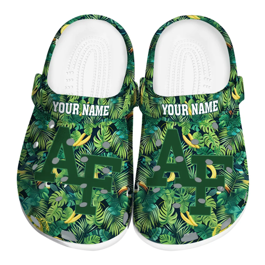 custom air force falcons tropical leaves clogs best selling custom air force falcons tropical leaves clogs best selling