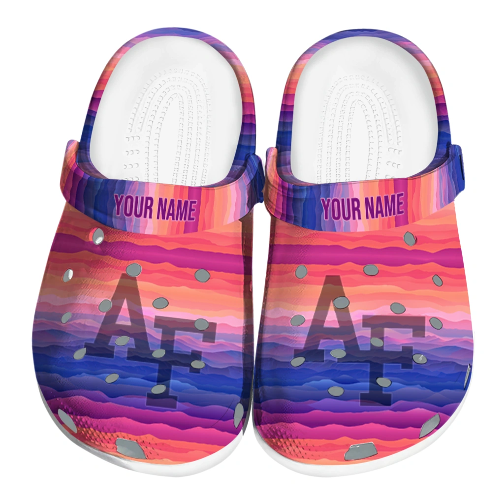 custom air force falcons wavy stripes clogs best selling custom air force falcons wavy stripes clogs best selling