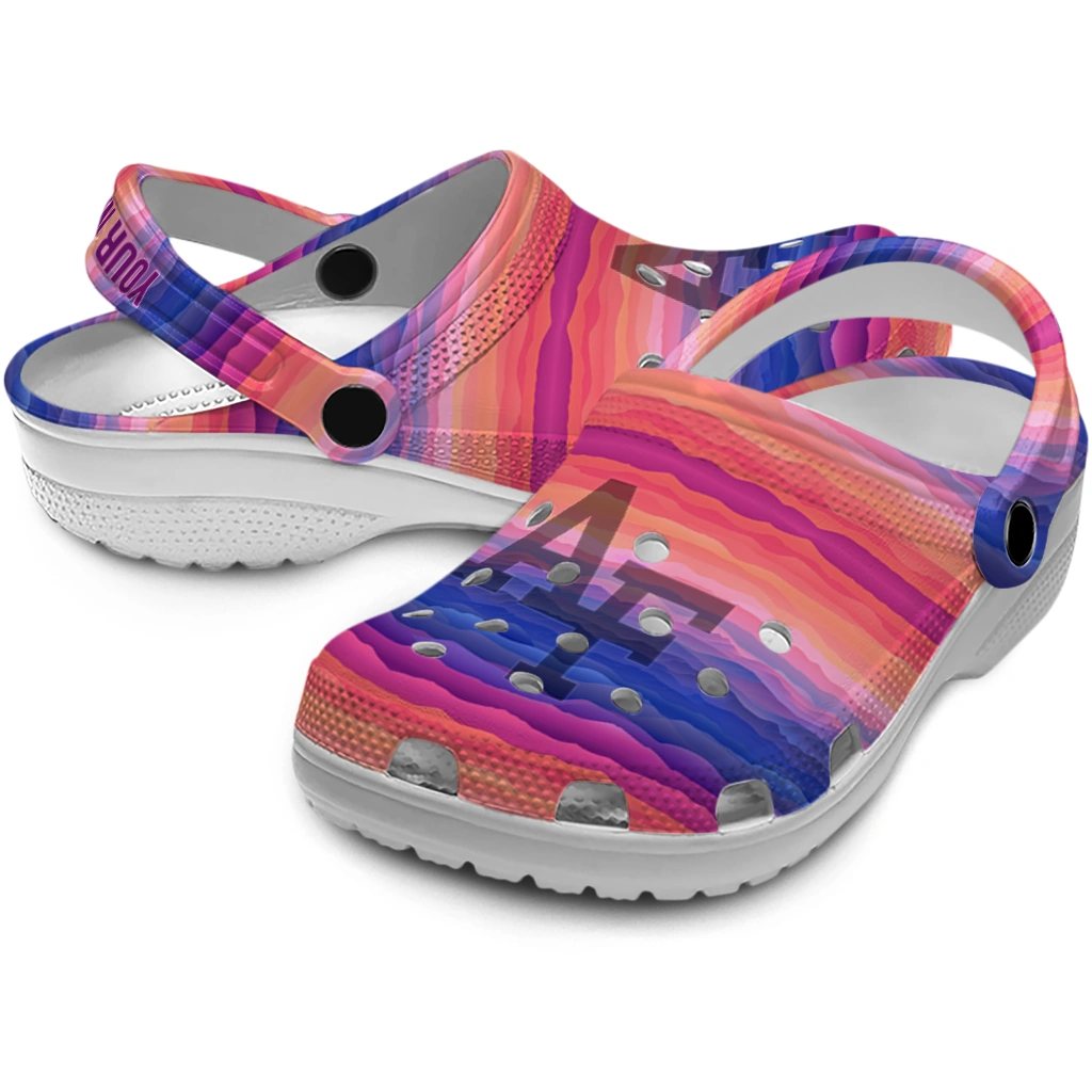 custom air force falcons wavy stripes clogs high quality custom air force falcons wavy stripes clogs high quality