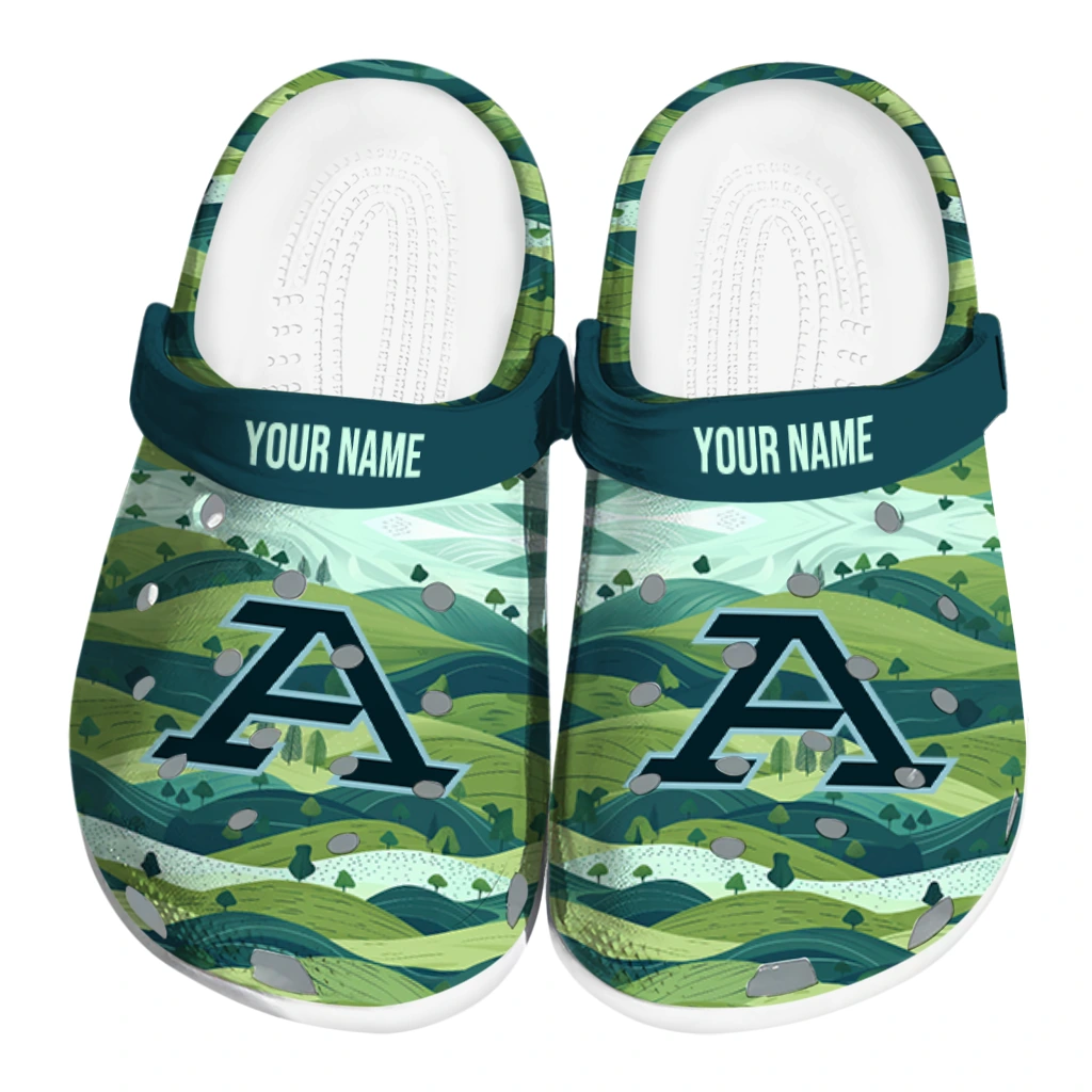 custom akron zips hills illustration clogs best selling custom akron zips hills illustration clogs best selling