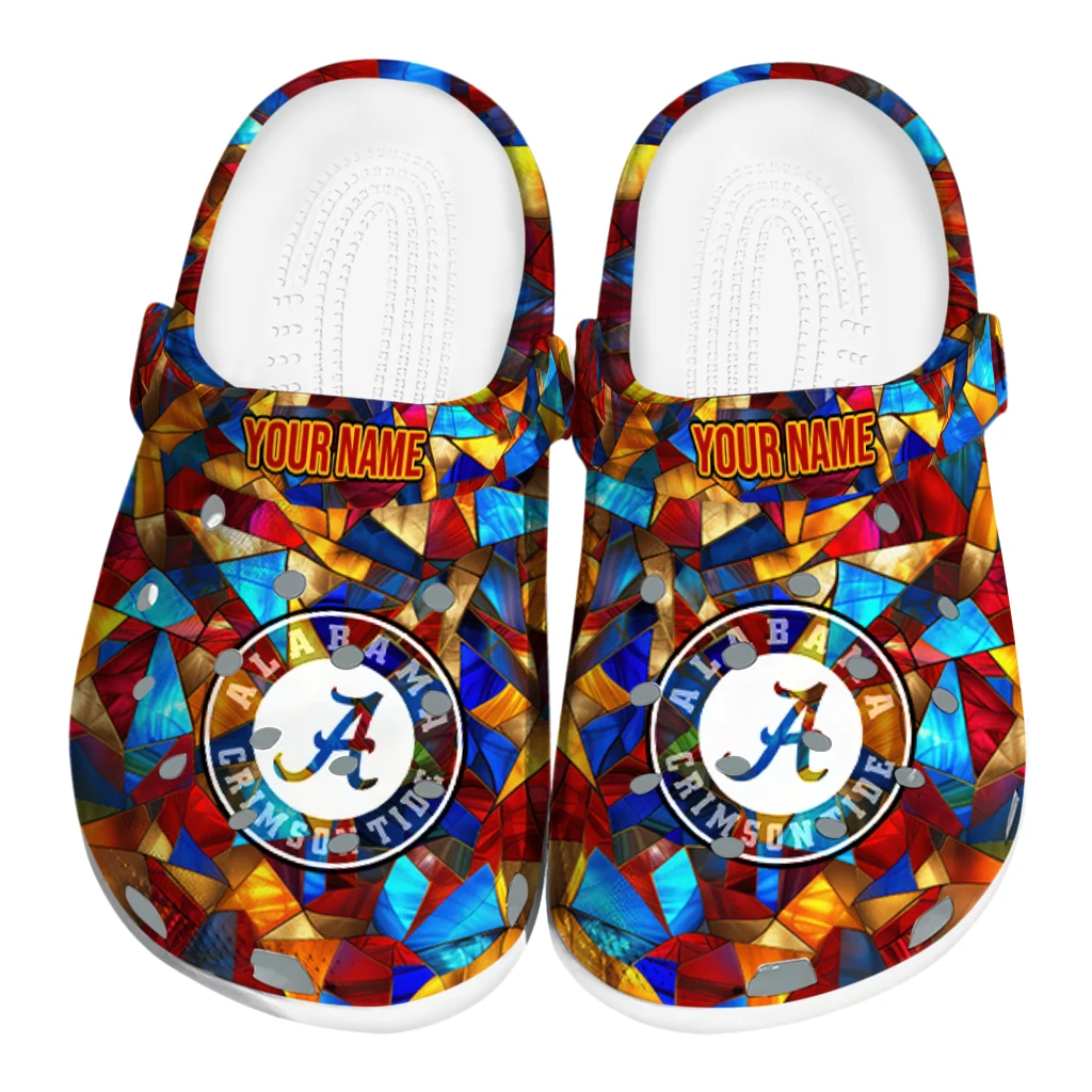 custom alabama crimson tide prism pieces clogs best selling custom alabama crimson tide prism pieces clogs best selling