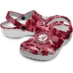custom alabama crimson tide snowy hills clogs best selling