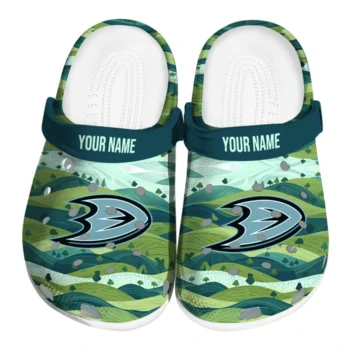 custom anaheim ducks hills illustration clogs best selling
