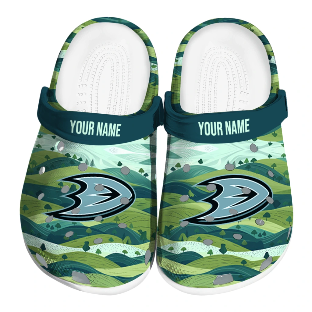 custom anaheim ducks hills illustration clogs best selling custom anaheim ducks hills illustration clogs best selling