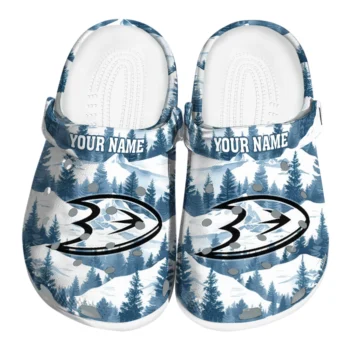 custom anaheim ducks snowy mountains clogs best selling