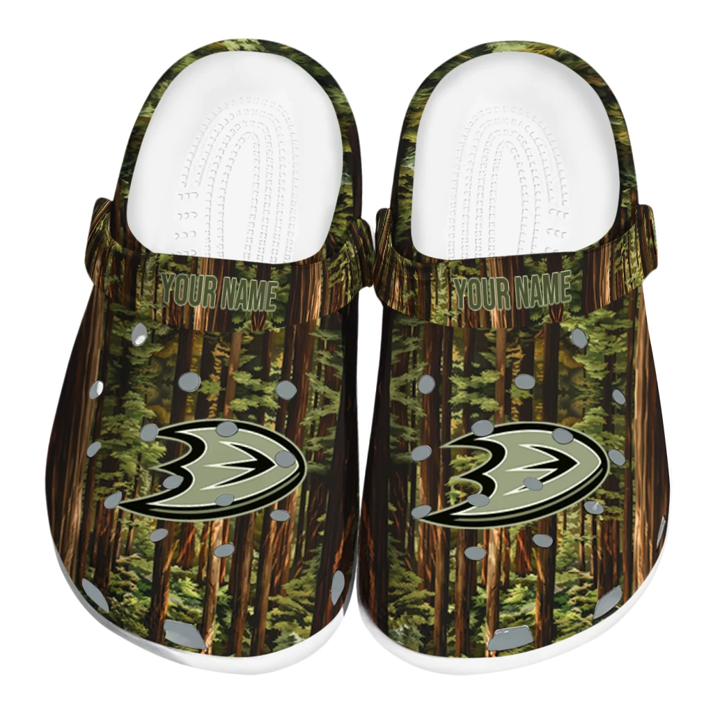 custom anaheim ducks woods forest designs clogs best selling custom anaheim ducks woods forest designs clogs best selling