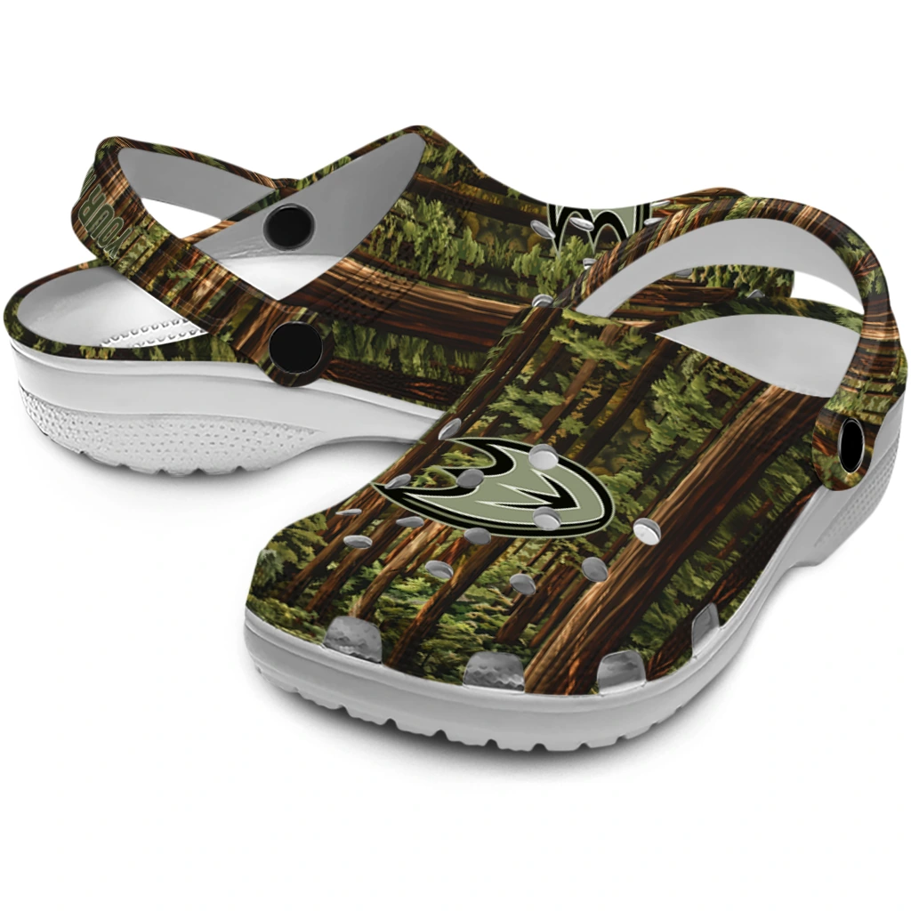 custom anaheim ducks woods forest designs clogs high quality custom anaheim ducks woods forest designs clogs high quality