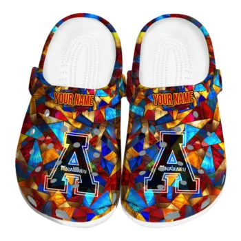 custom appalachian state mountaineers prism pieces clogs best selling