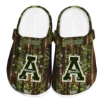 custom appalachian state mountaineers woods forest designs clogs best selling