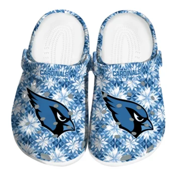custom arizona cardinals snowflake mosaic clogs best selling