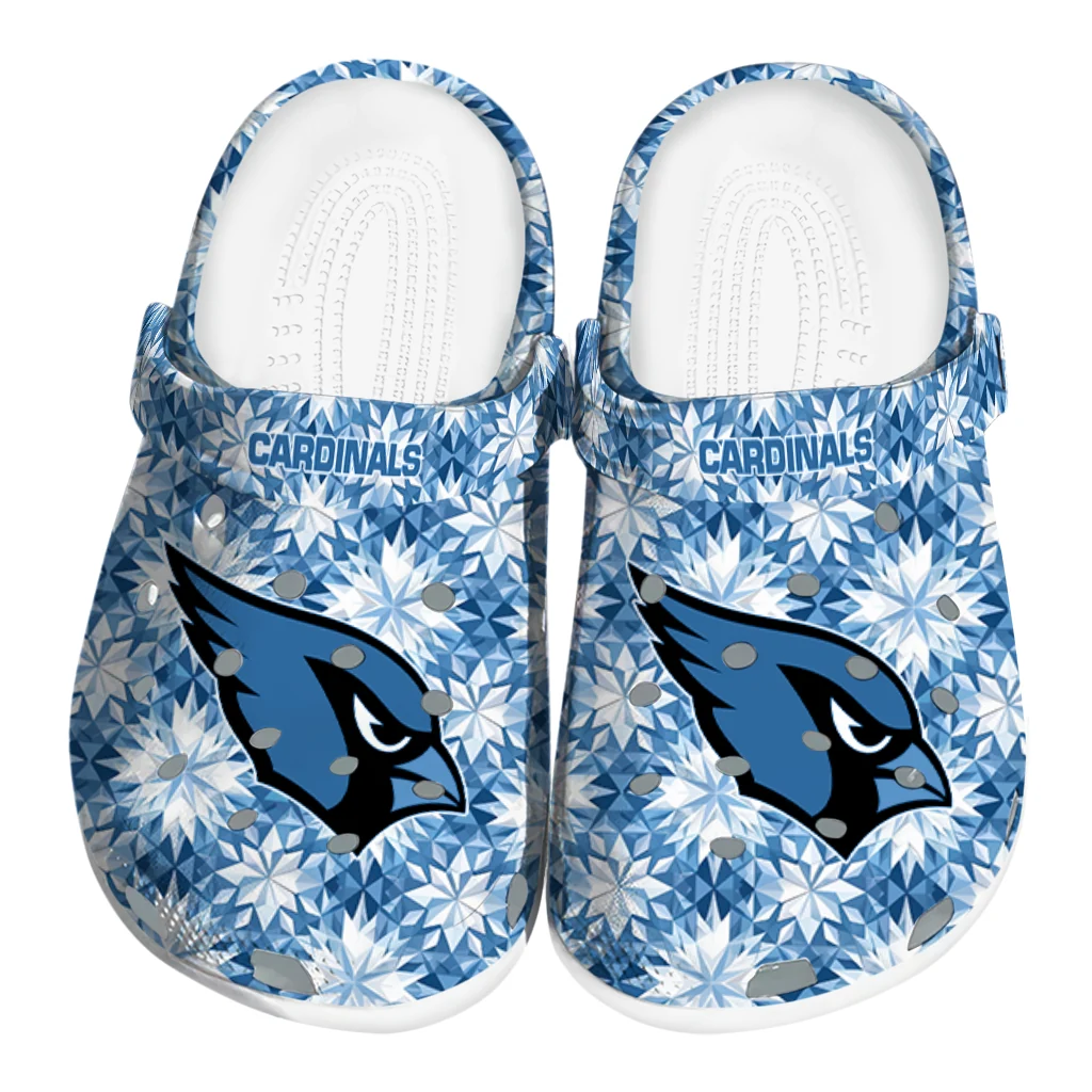 custom arizona cardinals snowflake mosaic clogs best selling custom arizona cardinals snowflake mosaic clogs best selling