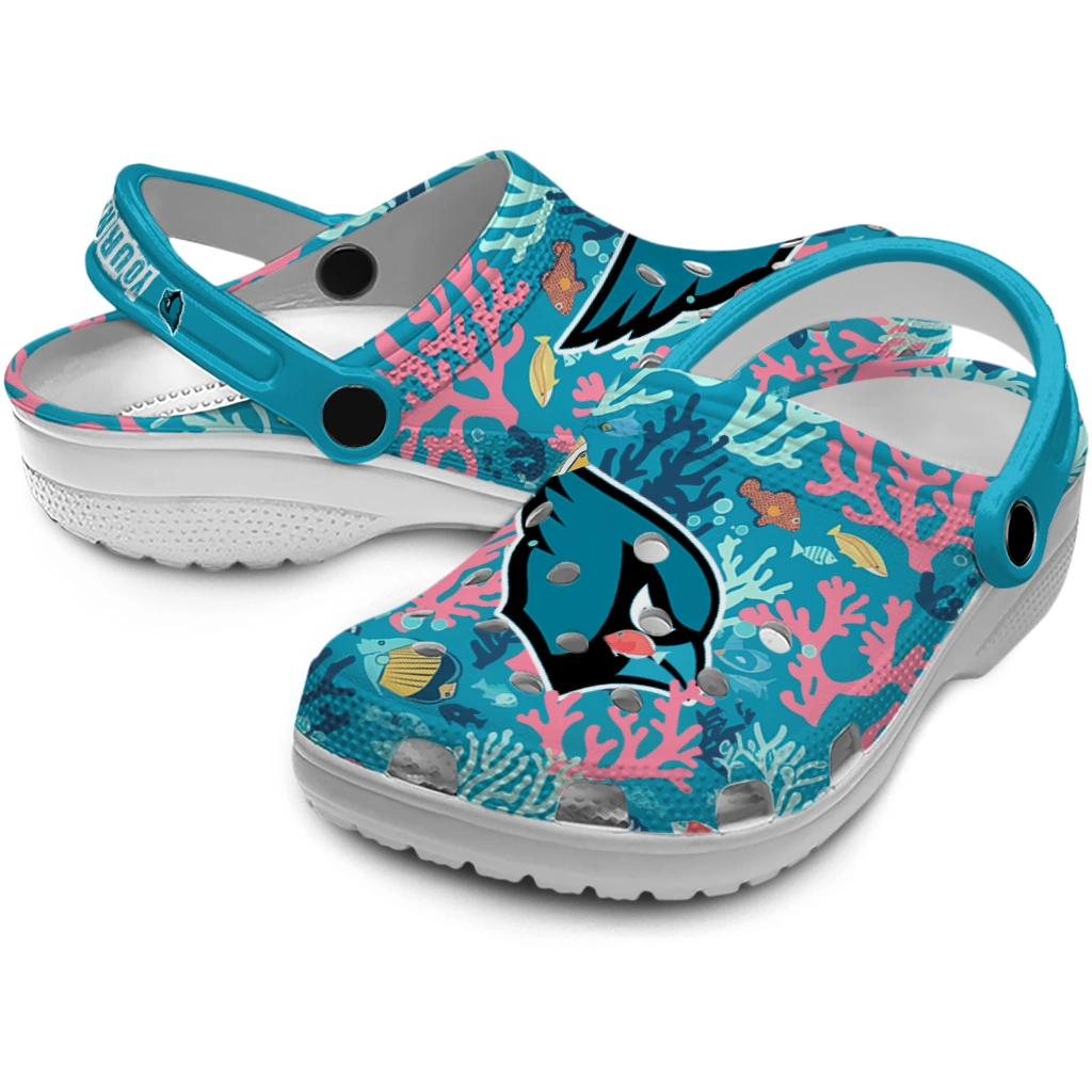 custom arizona cardinals tropical fish ocean clogs high quality custom arizona cardinals tropical fish ocean clogs high quality