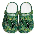 custom arizona cardinals tropical leaves clogs best selling