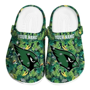 custom arizona cardinals tropical leaves clogs best selling