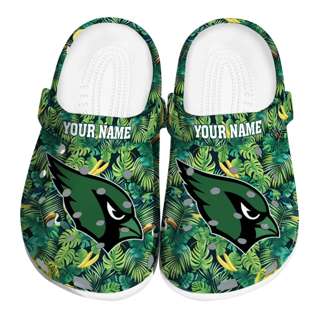 custom arizona cardinals tropical leaves clogs best selling custom arizona cardinals tropical leaves clogs best selling