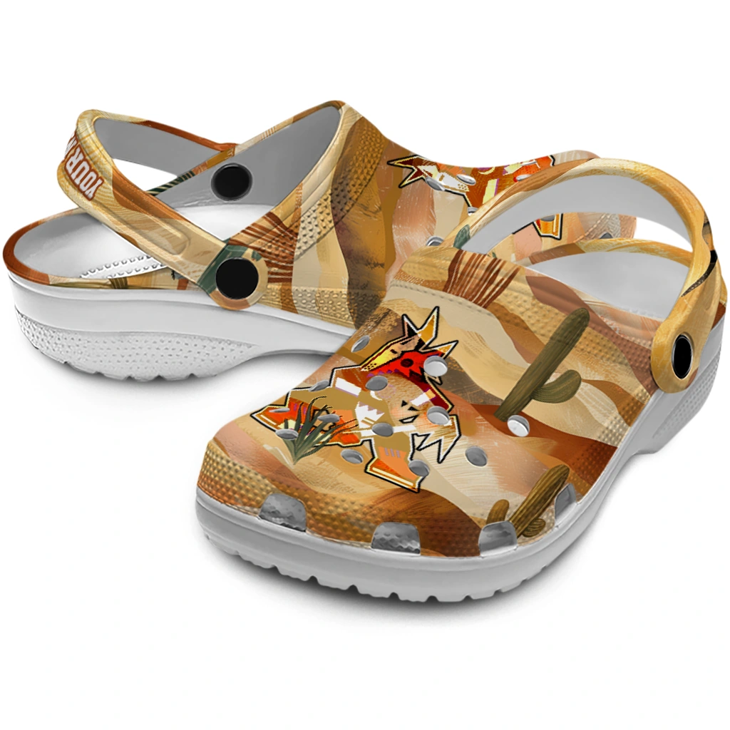 custom arizona coyotes desert layers clogs high quality custom arizona coyotes desert layers clogs high quality