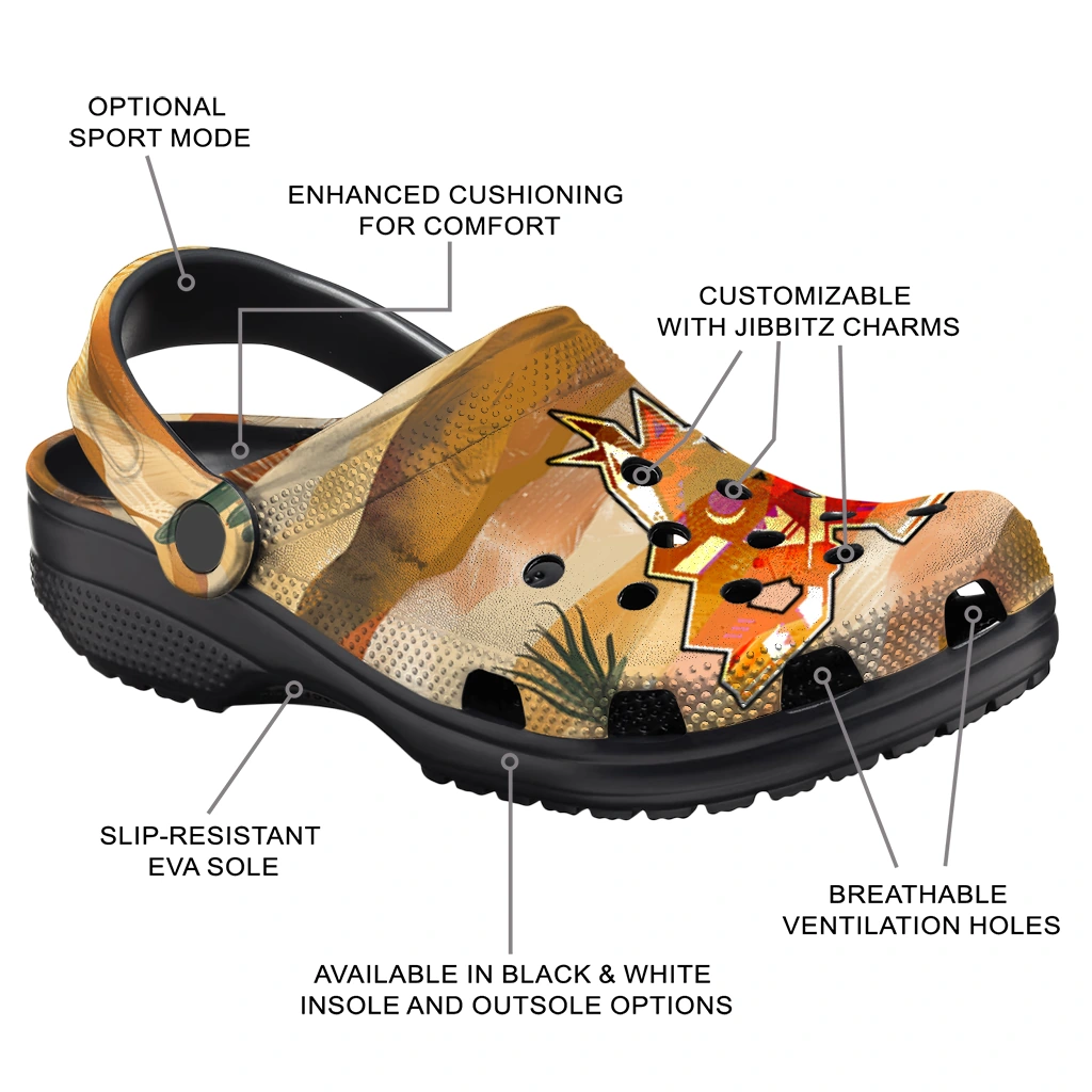 custom arizona coyotes desert layers clogs new arrival custom arizona coyotes desert layers clogs new arrival