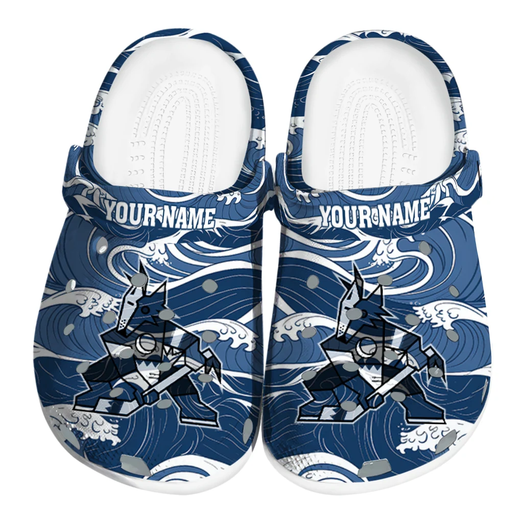 custom arizona coyotes wave flow clogs best selling custom arizona coyotes wave flow clogs best selling