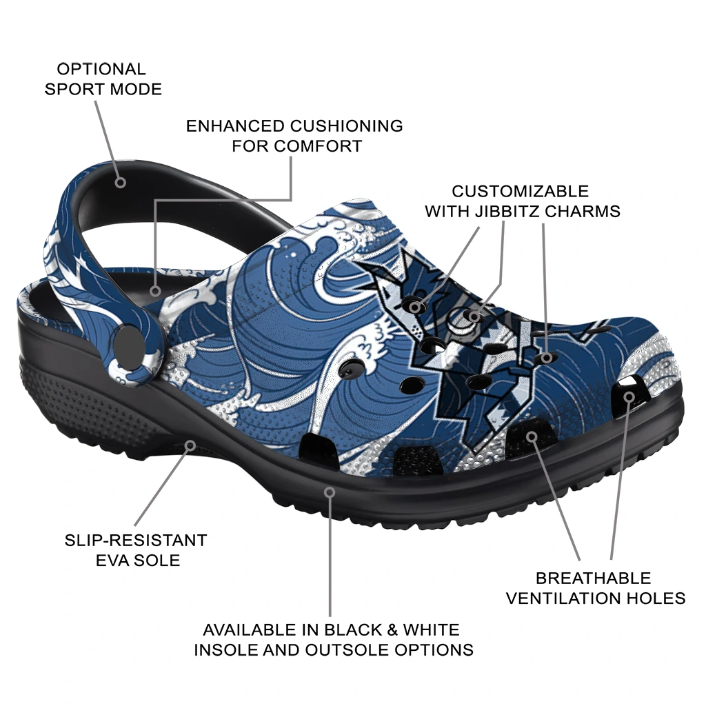 custom arizona coyotes wave flow clogs new arrival custom arizona coyotes wave flow clogs new arrival