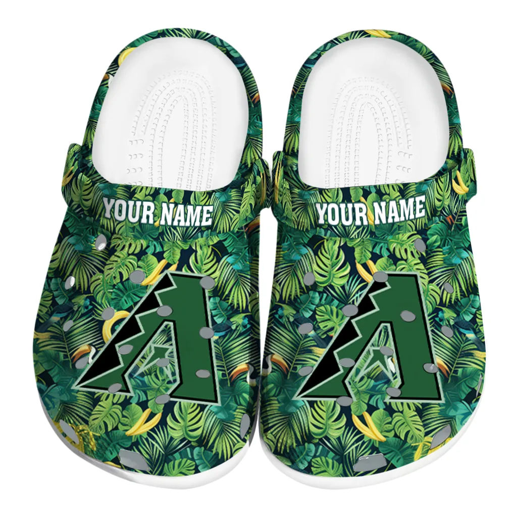 custom arizona diamondbacks tropical leaves clogs best selling custom arizona diamondbacks tropical leaves clogs best selling