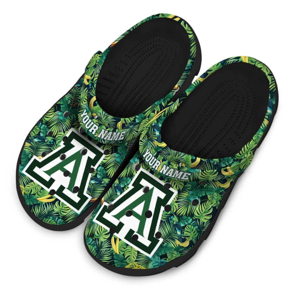 custom arizona wildcats tropical leaves clogs latest model custom arizona wildcats tropical leaves clogs latest model