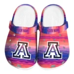 custom arizona wildcats wavy stripes clogs best selling