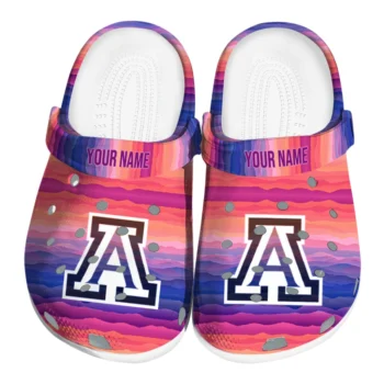 custom arizona wildcats wavy stripes clogs best selling