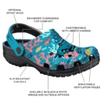 custom arkansas razorbacks tropical fish ocean clogs best selling