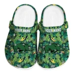 custom arkansas razorbacks tropical leaves clogs best selling