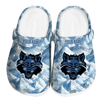 custom arkansas state red wolves mountain artwork clogs best selling