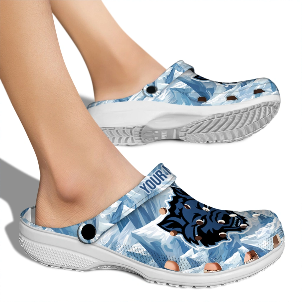 custom arkansas state red wolves mountain artwork clogs fashion forward custom arkansas state red wolves mountain artwork clogs fashion forward