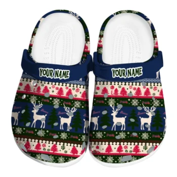 custom atlanta braves christmas motif clogs best selling