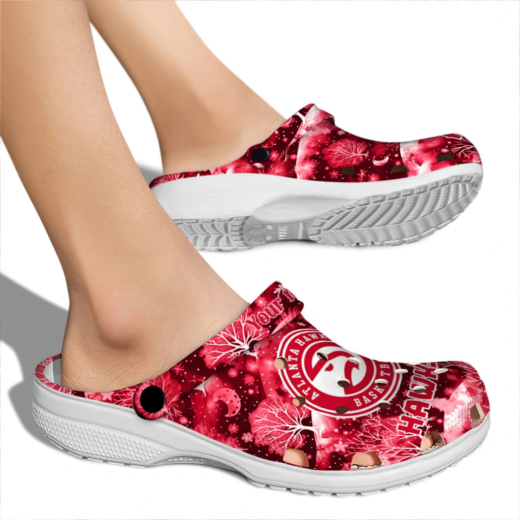 custom atlanta hawks snowy hills clogs fashion forward custom atlanta hawks snowy hills clogs fashion forward