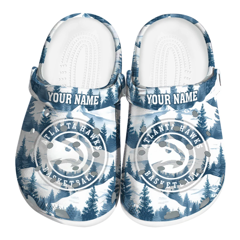 custom atlanta hawks snowy mountains clogs best selling custom atlanta hawks snowy mountains clogs best selling