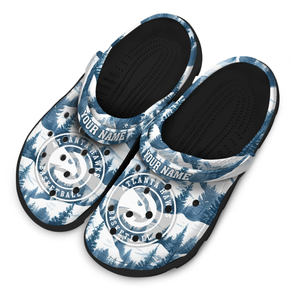 custom atlanta hawks snowy mountains clogs latest model custom atlanta hawks snowy mountains clogs latest model