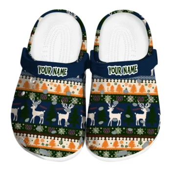 custom auburn tigers christmas motif clogs best selling