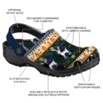 custom auburn tigers christmas motif clogs best selling