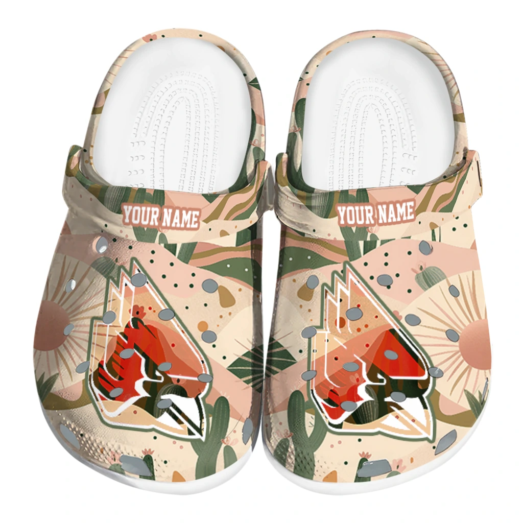 custom ball state cardinals desert cactus pattern clogs best selling custom ball state cardinals desert cactus pattern clogs best selling